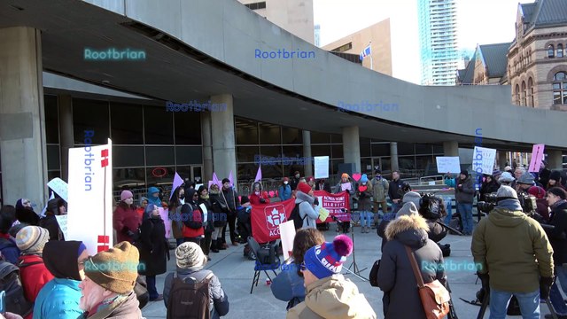 Fund our city - Toronto Budget Rally - February 14 2024 (late arrival due to traffic on-route to destination)