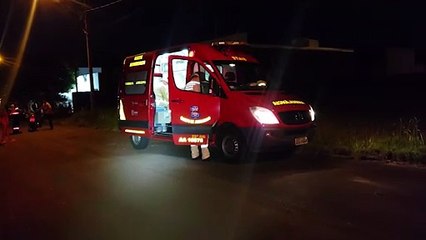 Jovem quebra o pé em acidente de trânsito no Bairro Esmeralda