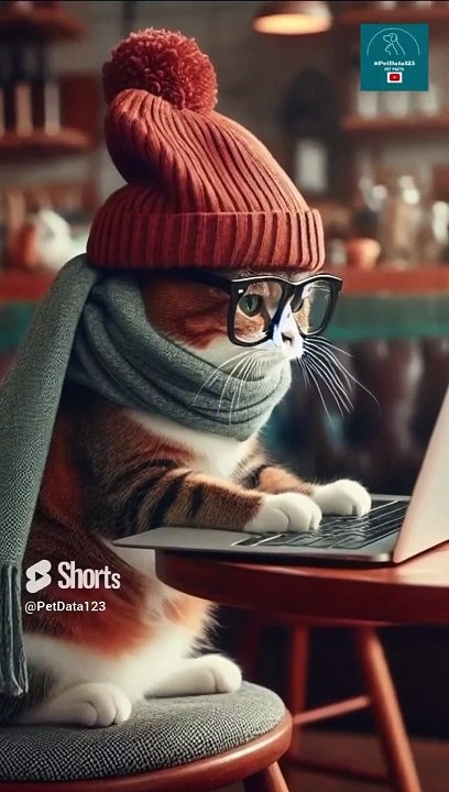 Cat acting human