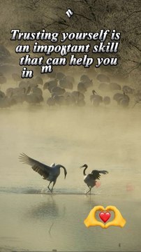 Trusting yourself is an important skill