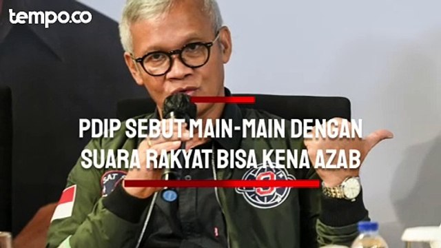 Dugaan Kecurangan Pemilu, Politikus PDIP: Main-main dengan Suara Rakyat Bisa Kena Azab