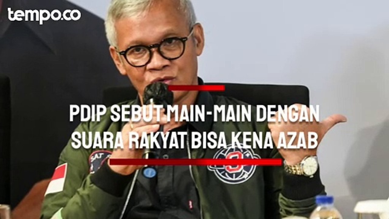 Dugaan Kecurangan Pemilu, Politikus PDIP: Main-main dengan Suara Rakyat Bisa Kena Azab