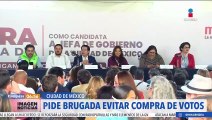 Clara Brugada pide a la autoridad electoral impedir la compra de votos