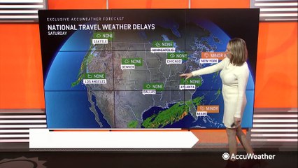 Your Saturday travel conditions forecast across the US