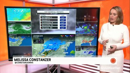 Quick-moving storm brings snow from the Midwest to the Northeast