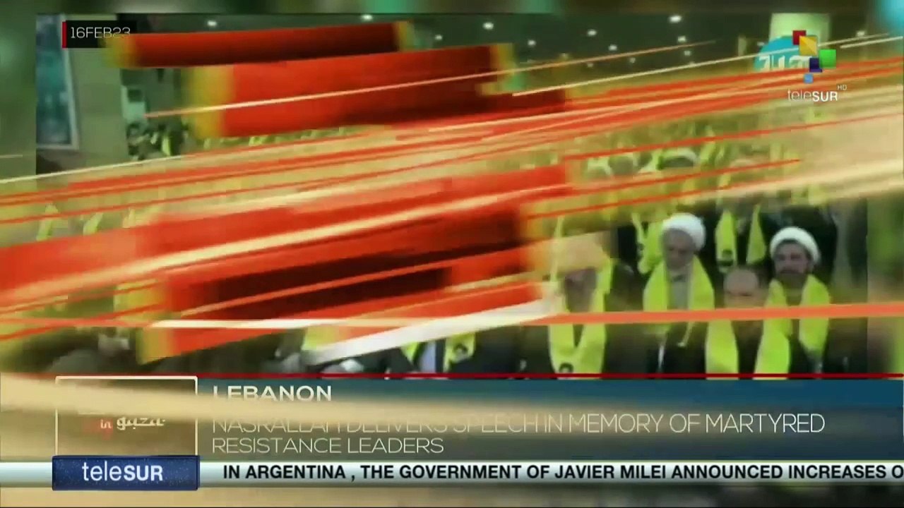 Hezbollah leader delivers speech in memory of martyred resistance leaders