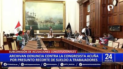 Congreso: archivan denuncia constitucional contra María Acuña Peralta por "caso mochasueldos"