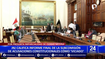 JNJ rechaza informe del Congreso que propone destitución e inhabilitación de sus miembros