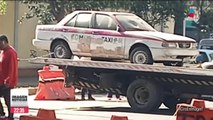 Finalmente Fiscalía CDMX retiró autos confiscados abandonados en Azcapotzalco