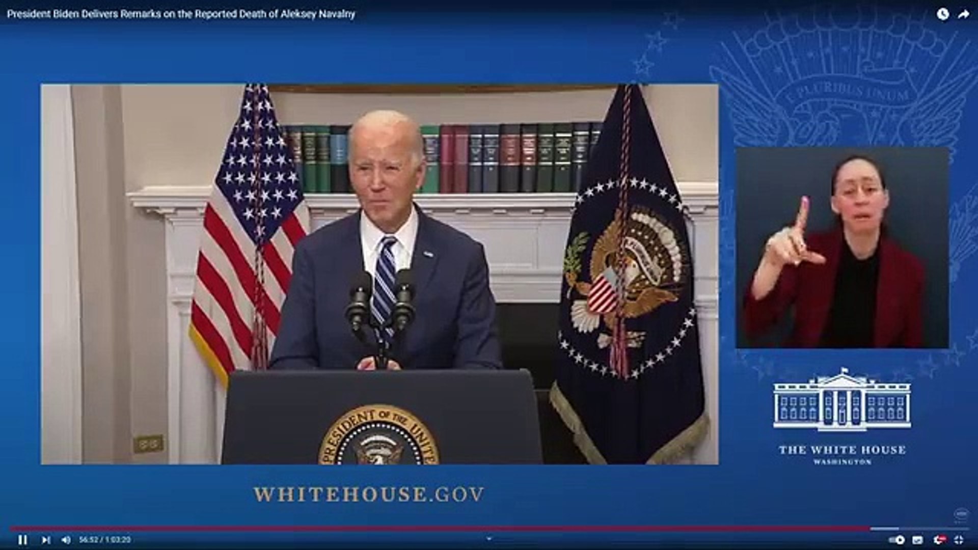 ⁣Байдену напомнили о его обещании наказать Россию в случае смерти Навального