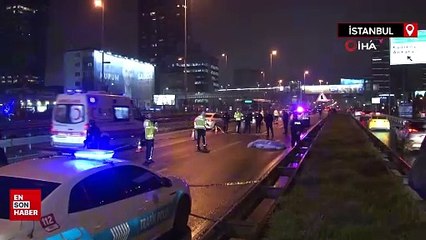 Şişli’de feci kaza: Motosiklet sürücüsü bariyerlere çarptı