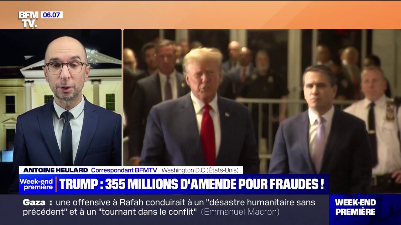 Donald Trump condamné à payer 355 millions de dollars d'amende pour fraudes