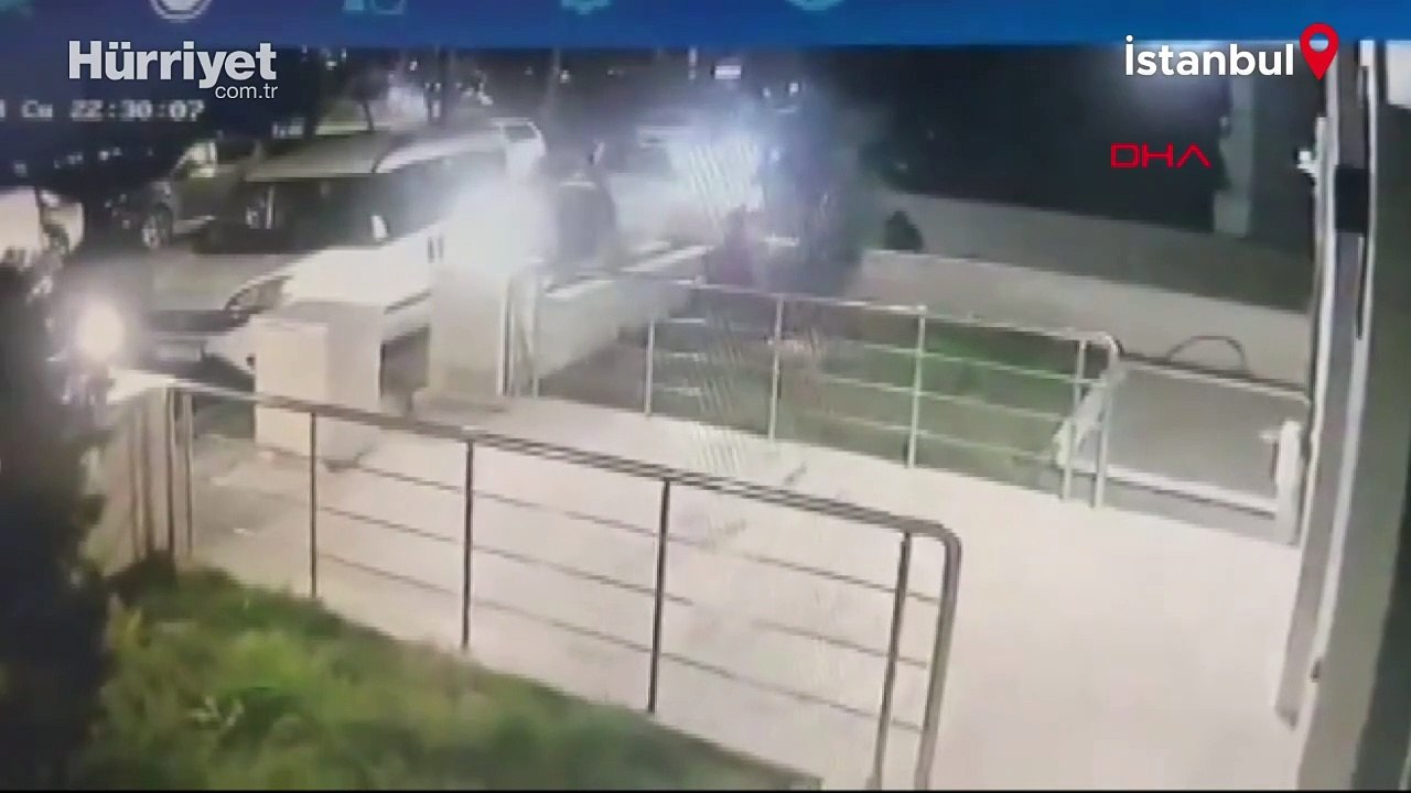 Pendik Kaymakamlığı lojmanlarına silahlı saldırı! Saldırı anı güvenlik kamerasında