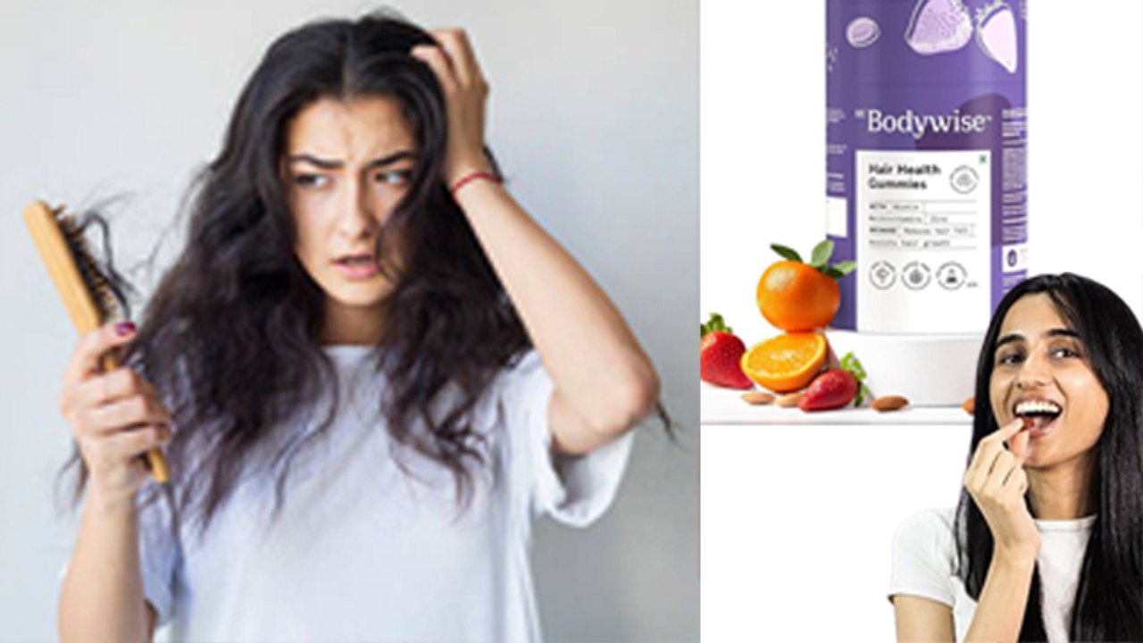 Hair Gummies For Hairfall|Hair Gummy Khane Ke F...