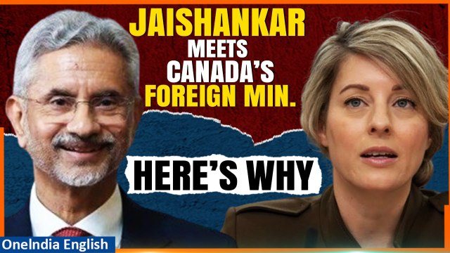 S. Jaishankar Meets Canadian Counterpart Melanie Joly Amid Strained Bilateral Ties| Oneindia News