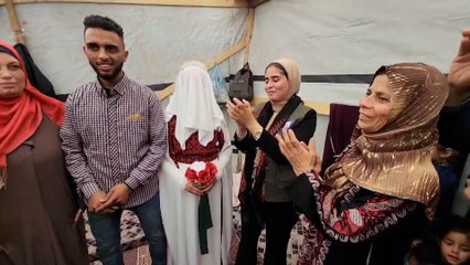 رغم ظروف الحرب.. زواج فلسطيني في دير البلح بغزة