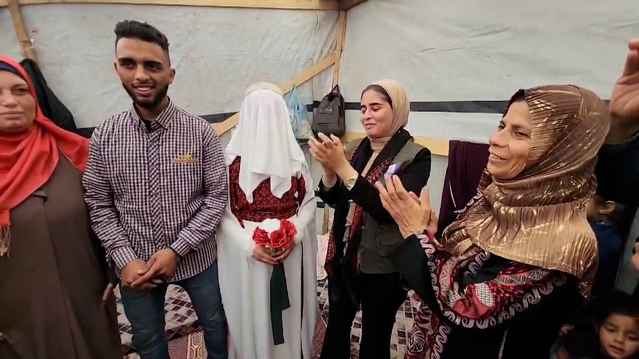 رغم ظروف الحرب.. زواج فلسطيني في دير البلح بغزة