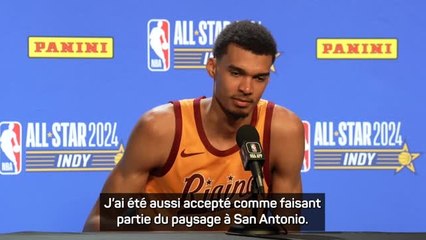 Rising Stars - Wembanyama : "J’ai été accepté comme faisant partie du paysage à San Antonio"