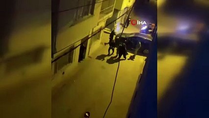 Bursa’da aileler arasındaki palalı kavga kamerada