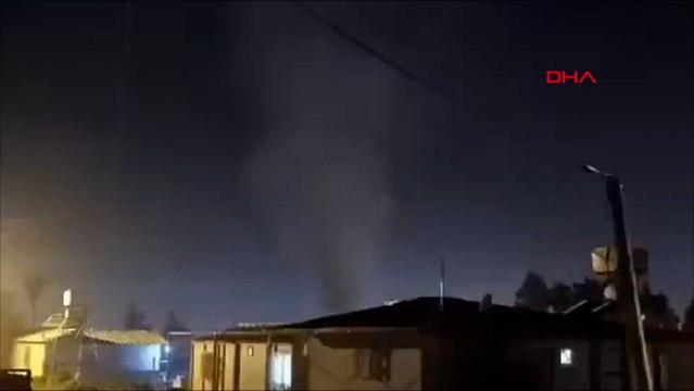 Antakya'da doğal gaz boru hattından gaz sızıntısı