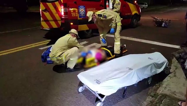 Colisão entre moto e carro deixa casal motociclista ferido no Nova Cidade