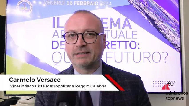 Versace (Reggio Calabria): «Infrastrutture volano per rilancio del territorio».
