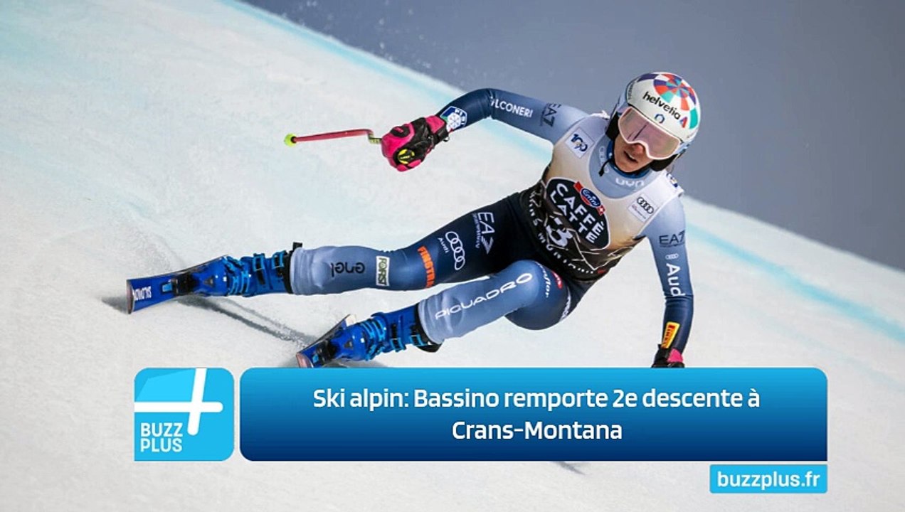 Ski alpin: Bassino remporte 2e descente à Crans-Montana