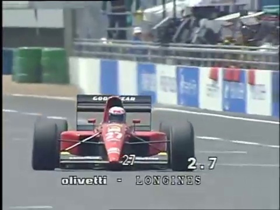 F1 – Alain Prost (Ferrari V12) laps in qualifying – France 1991