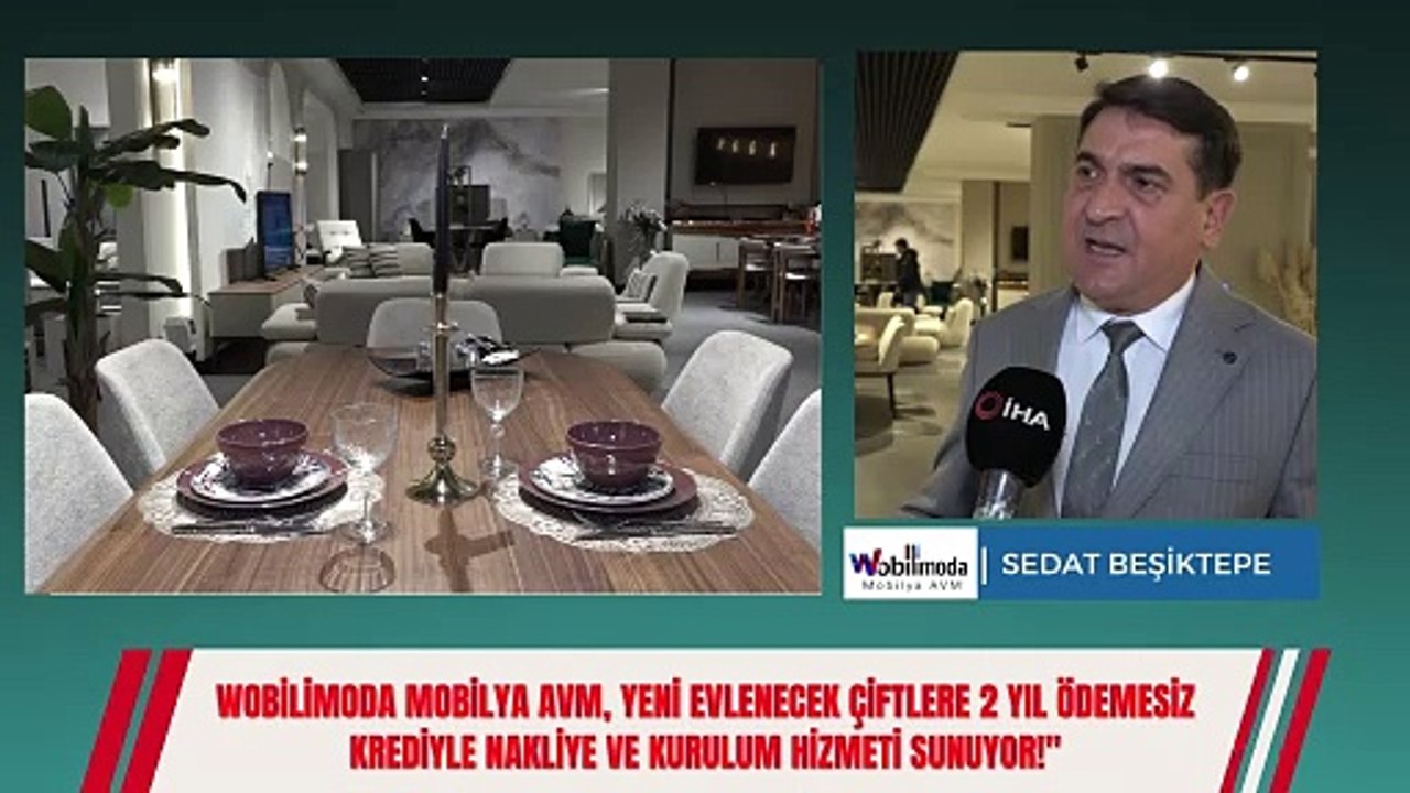 Bakanlıktan sonra evlenecek çiftlere bir destekte Bursalı mobilyacılardan