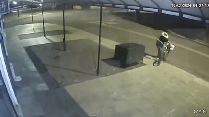 Mais um flagrante! Câmera mostra homem abandonado filhote de cachorro em frente a Petshop