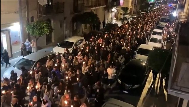 La famiglia massacrata, fiaccolata ad Altavilla per ricordare le vittime