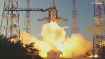 شاهد: وكالة الفضاء الهندية تطلق قمراً صناعياً للأرصاد الجوية بنجاح