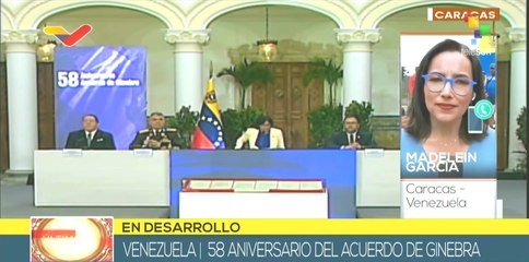 Venezuela conmemora 58 aniversario del Acuerdo de Ginebra