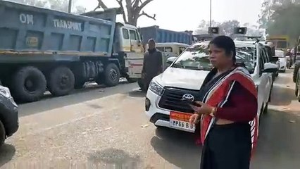 Traffic problem in Jayant bus stand, mayor in inspection