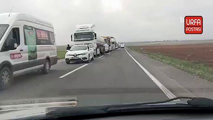 Şanlıurfa'da kamyon devrildi, Trafik saatlerce felç oldu: Sürücüler çileden çıktı!