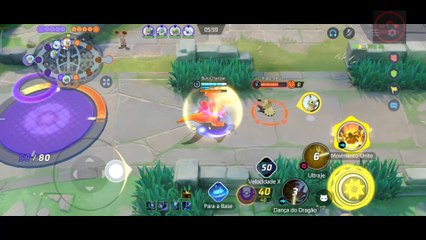 DEFENDENDO INCANSAVELMENTE O RAYQUAZA!!! POKÉMON UNITE DRAGONITE GAMEPLAY