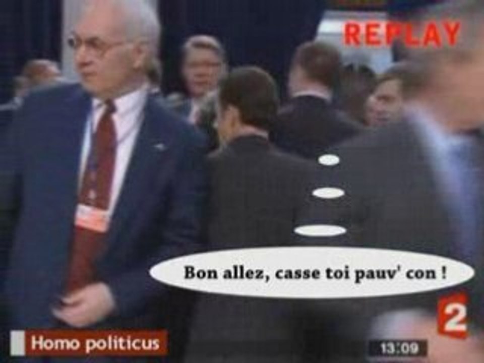 Sarko se prend un vent de Bush