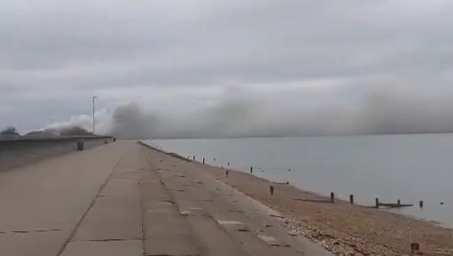 Plumes of smoke rise in Kent after fire breaks out in metal recycling centre