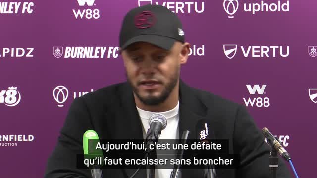 Burnley - Kompany : Une défaite qu'il faut encaisser sans broncher