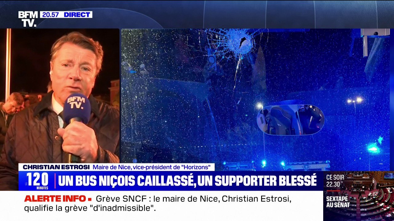 Supporters niçois pris pour cible: "C'est totalement inadmissible", affirme Christian Estrosi (maire Horizons de Nice)