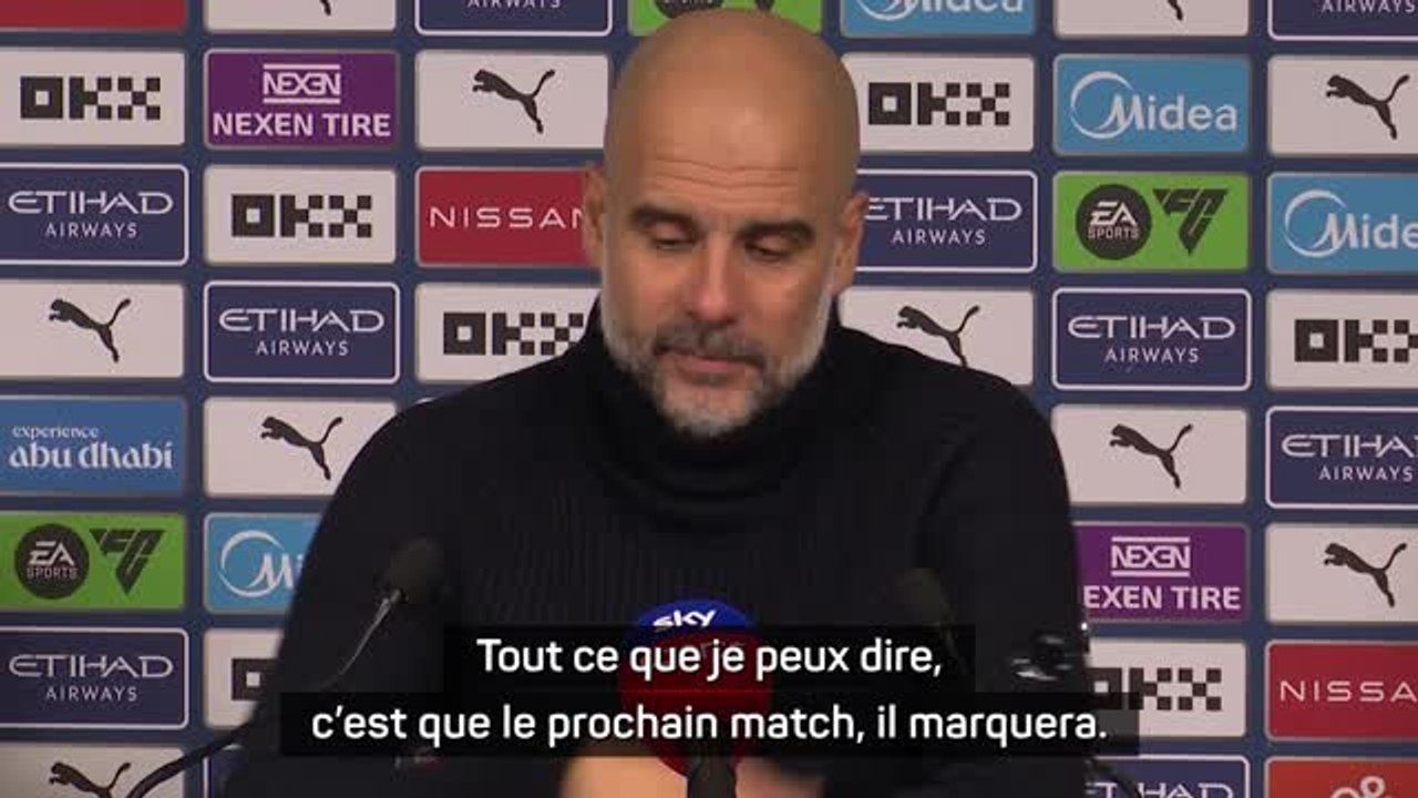 Man. City - Guardiola comprend la frustration de Haaland : "Le prochain match, il marquera"