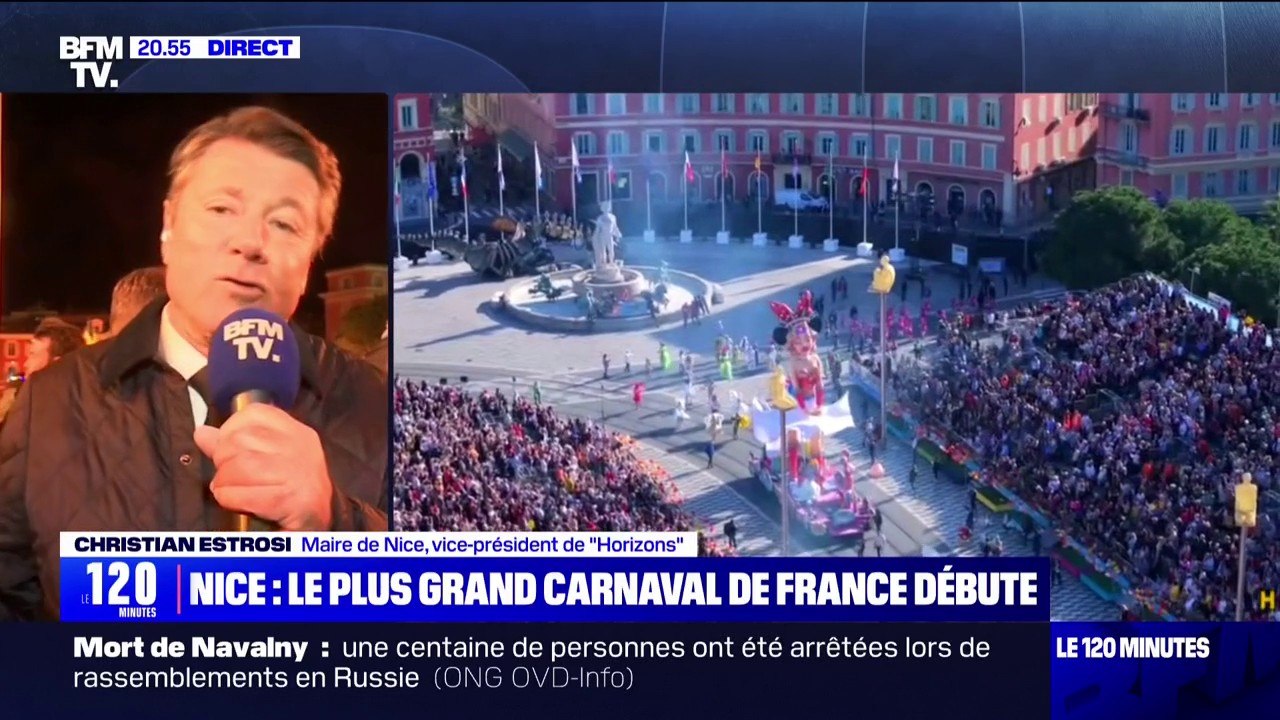 Carnaval de Nice: "On a besoin de ces grands rassemblements", affirme Christian Estrosi, maire de Nice