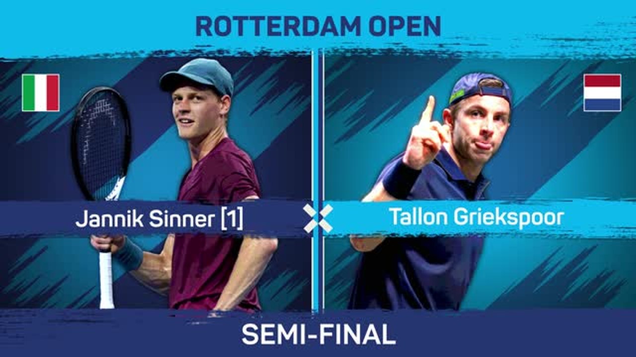 Sinner reaches final in Rotterdam
