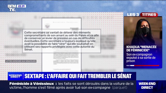 Sextape: l'affaire qui fait trembler le Sénat