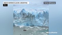 Huge chunks of glacier collapses in Argentina