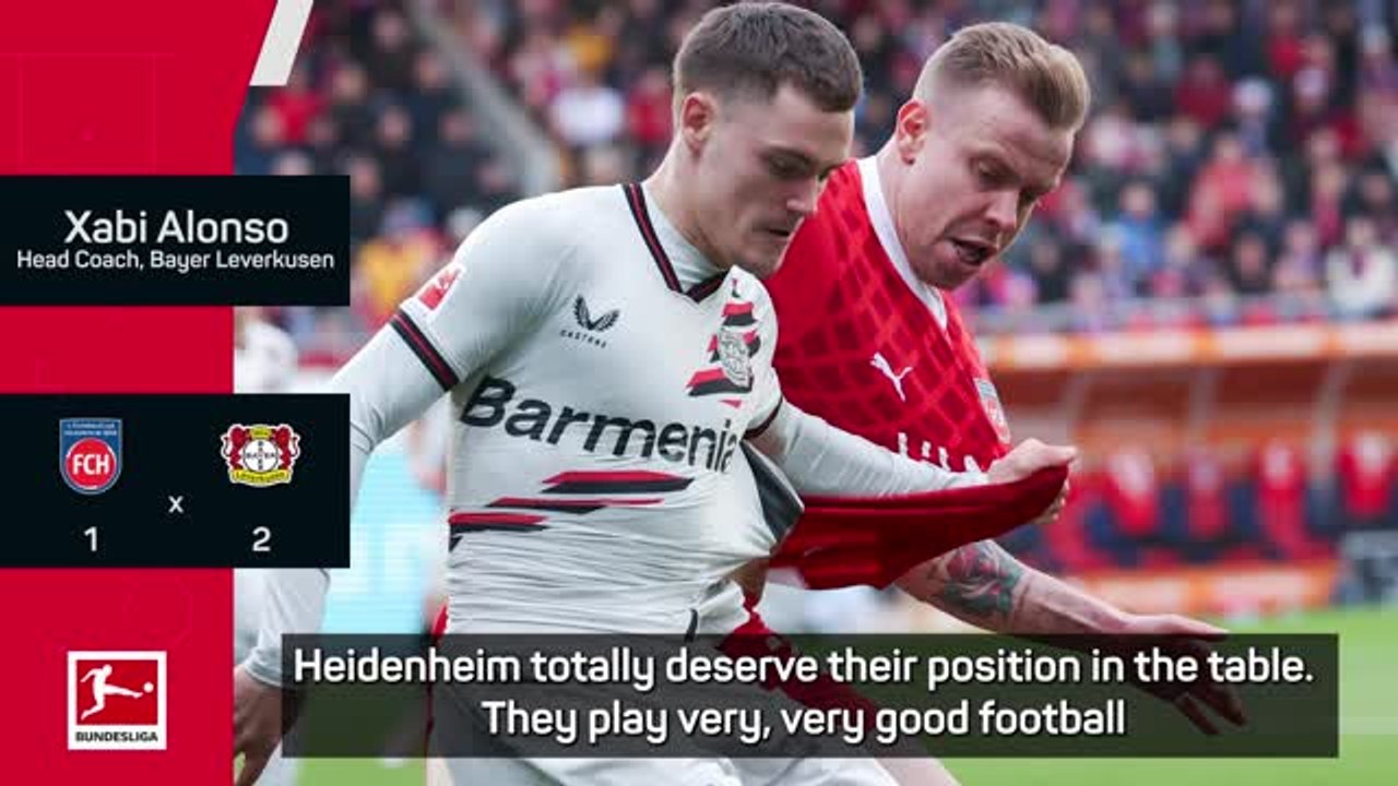 Leverkusen attitude spot on to undo Heidenheim says Xabi Alonso