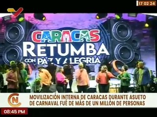 Movilizados más de un millón de personas en Caracas durante el asueto de Carnaval