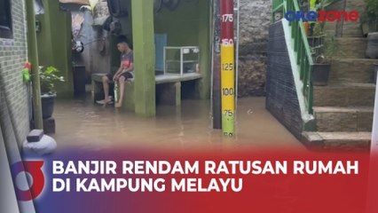 Download Video: Ratusan Rumah Warga di Kampung Melayu Terendam Banjir Kiriman Setinggi 70 Cm