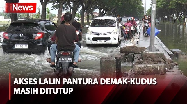 Lalin Pantura Demak-Kudus Masih Ditutup Imbas Banjir