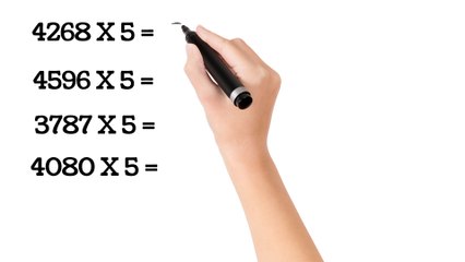 Quick & Easy Multiplication Trick by 5 ✨